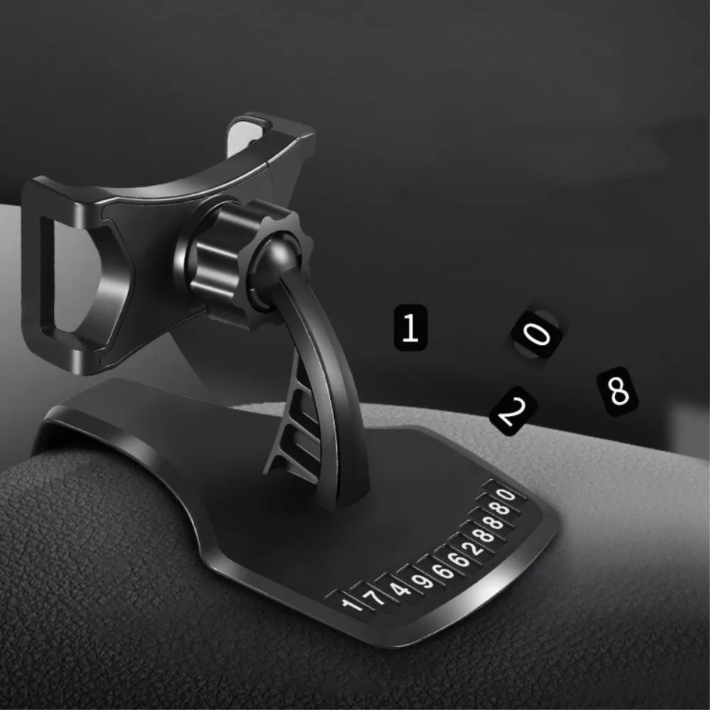 3 in 1 Car GPS Smartphone Holder: Dashboard / Visor Clamp   AC Grid Clip for Azumi Chic - Black