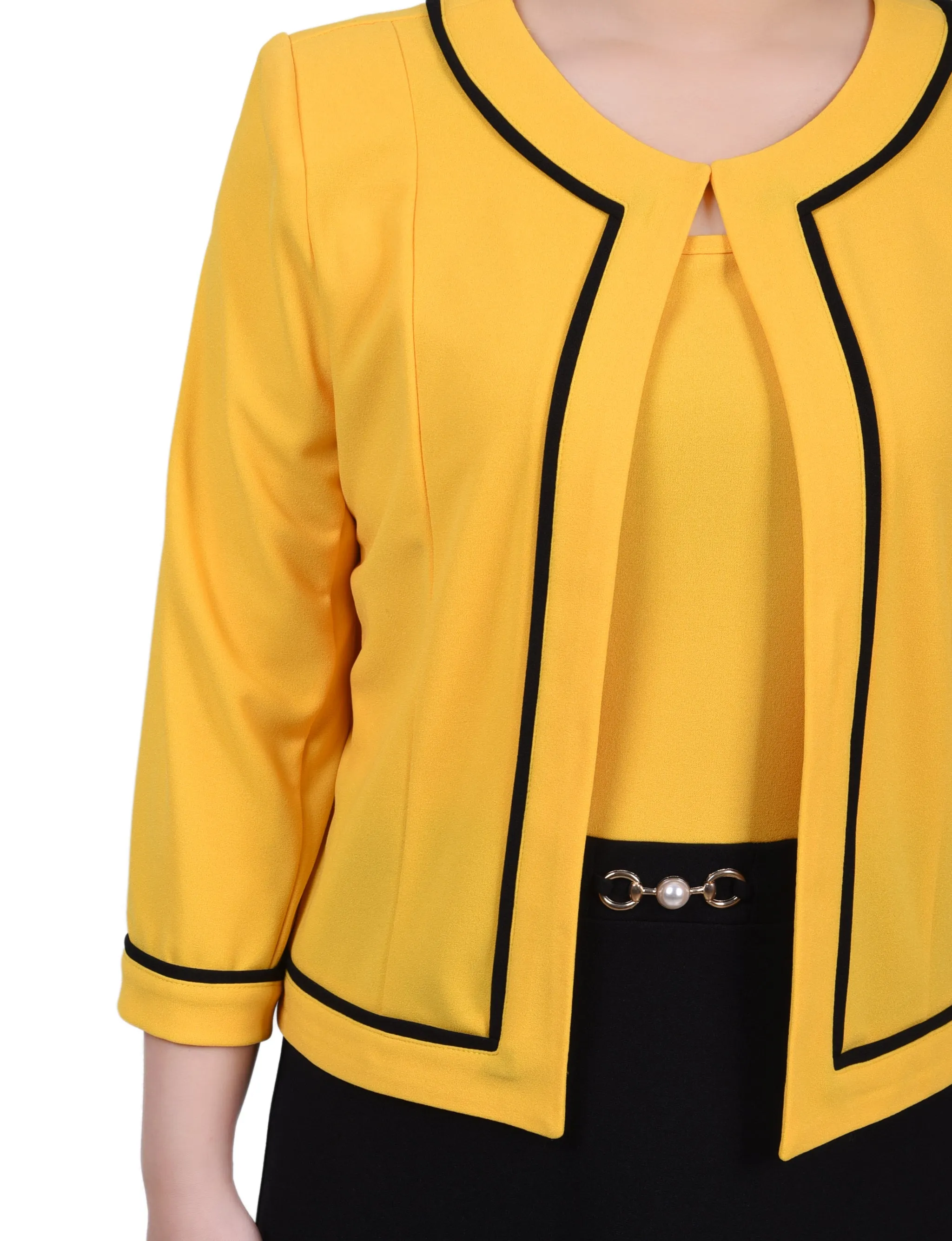 3/4 Sleeve 2 Piece Dress Set