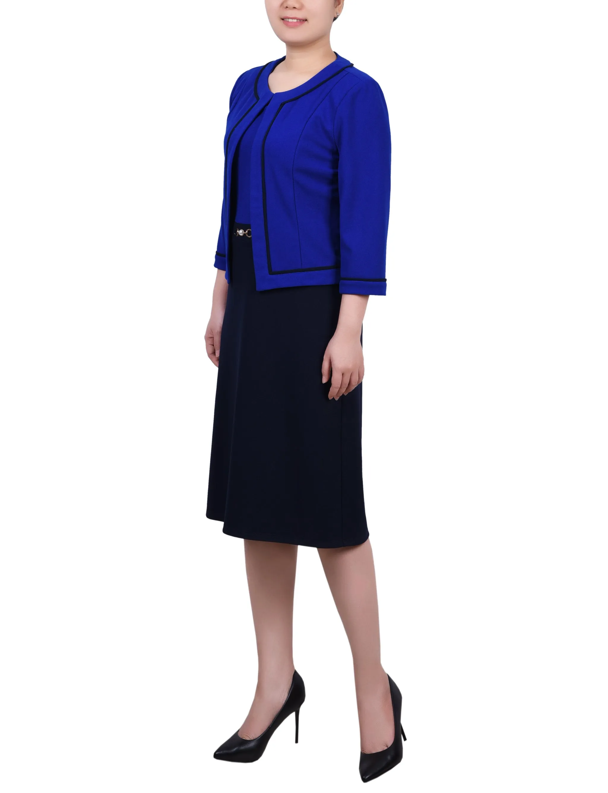 3/4 Sleeve 2 Piece Dress Set