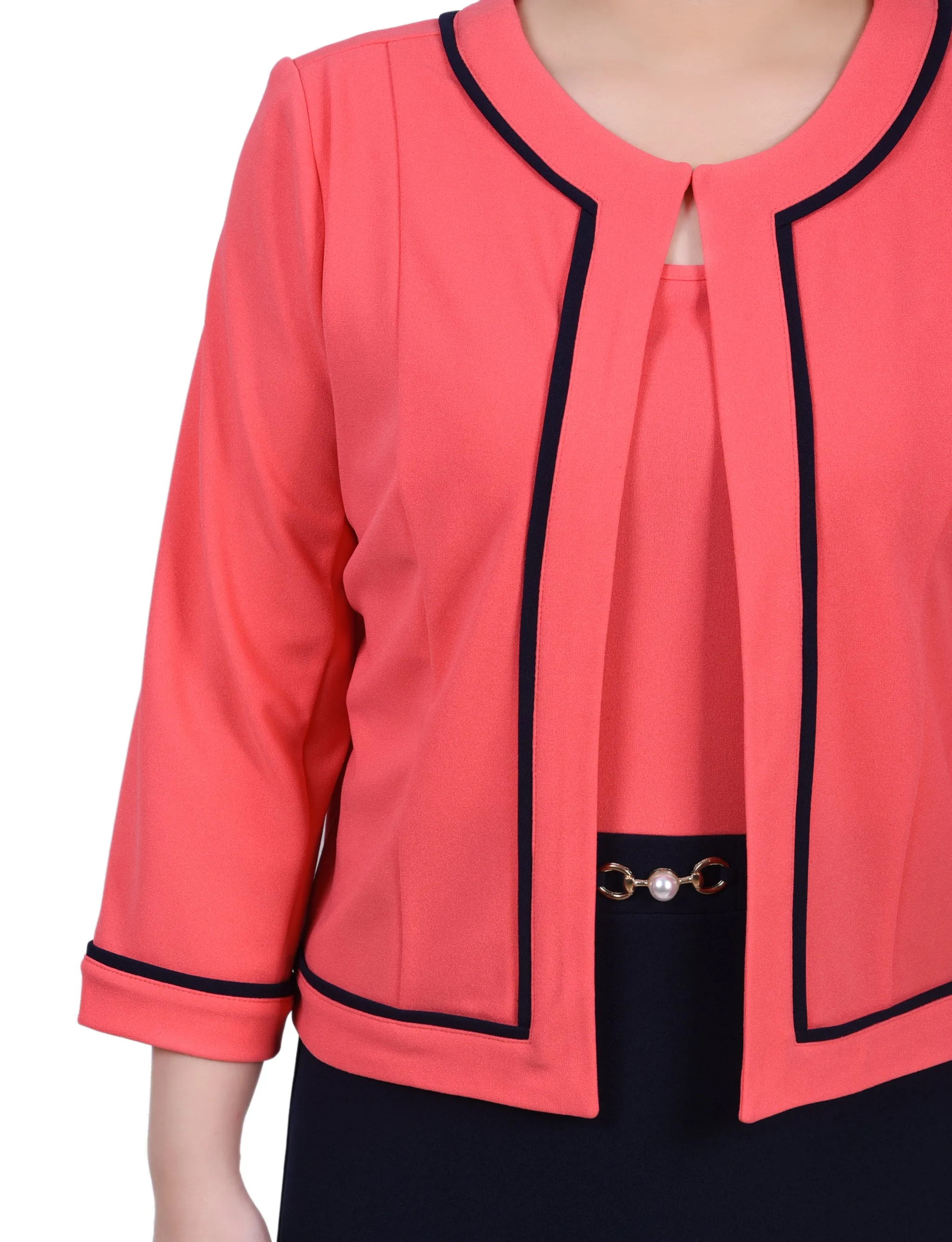 3/4 Sleeve 2 Piece Dress Set