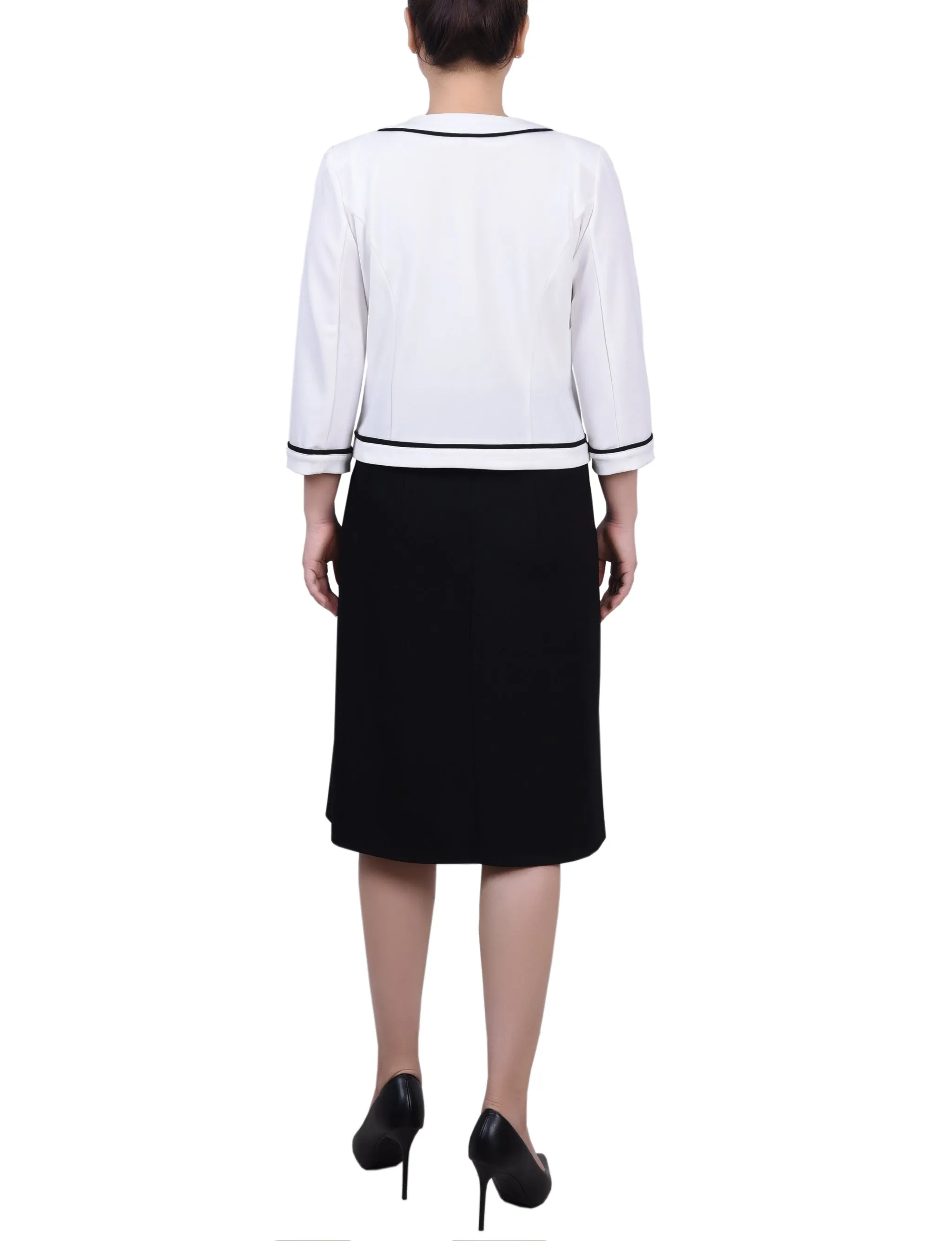 3/4 Sleeve 2 Piece Dress Set