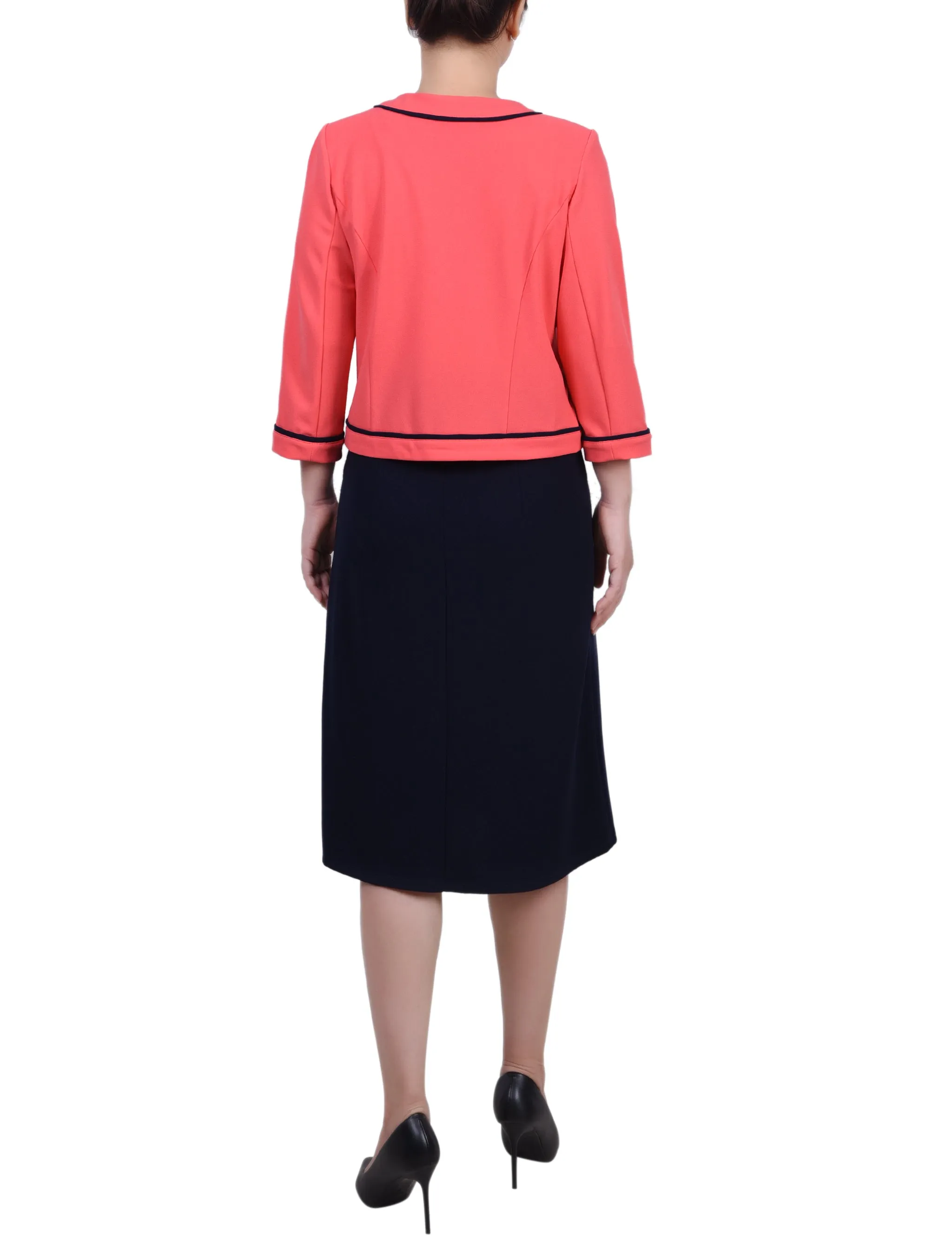 3/4 Sleeve 2 Piece Dress Set