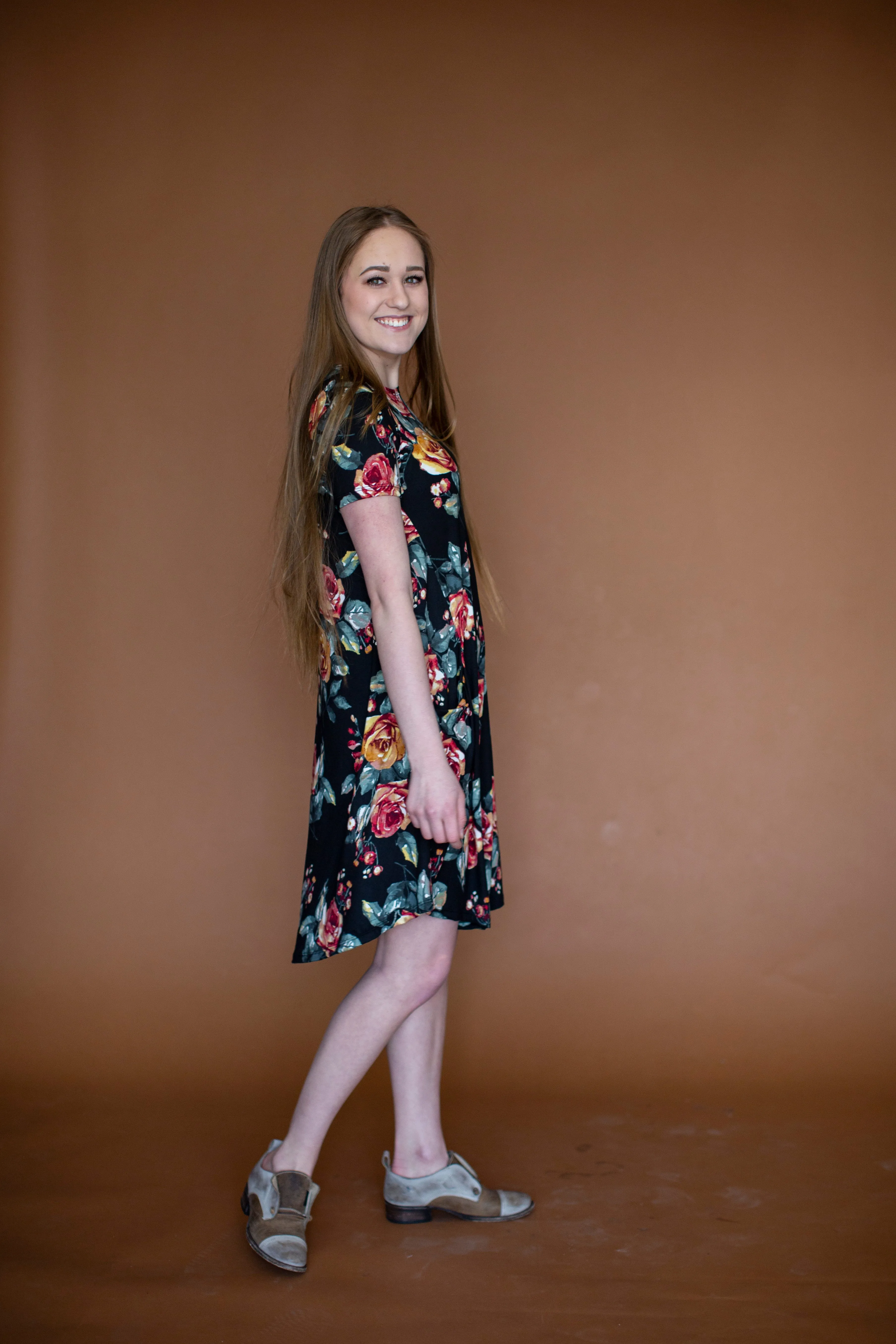 April Dress Vintage Rose