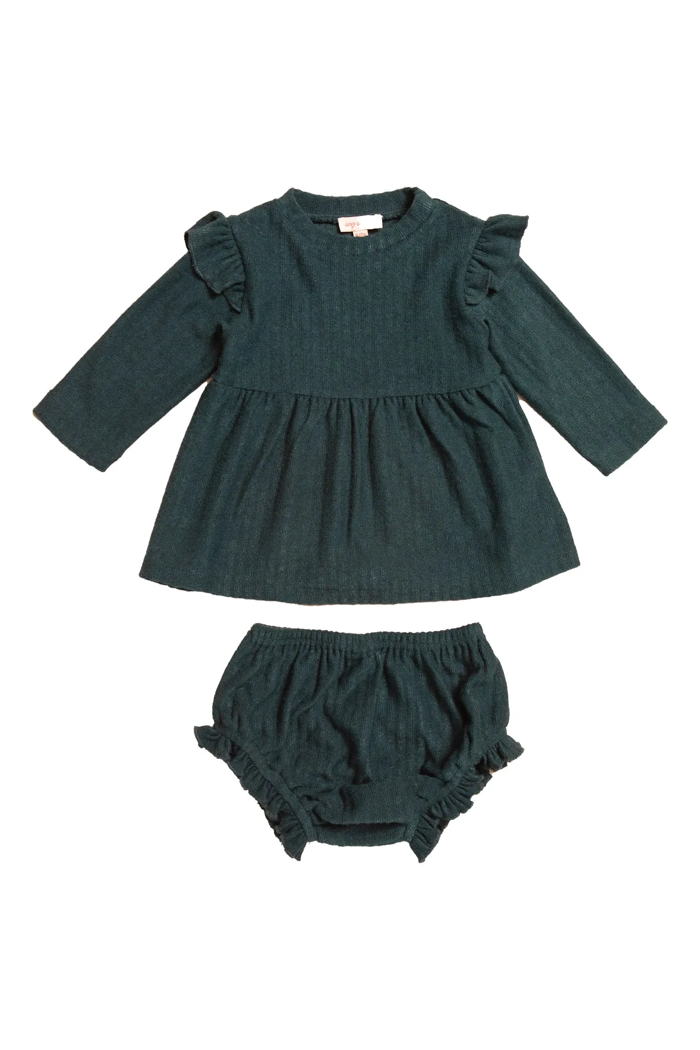 Baby Jensen Dress Set in Green - FINAL SALE