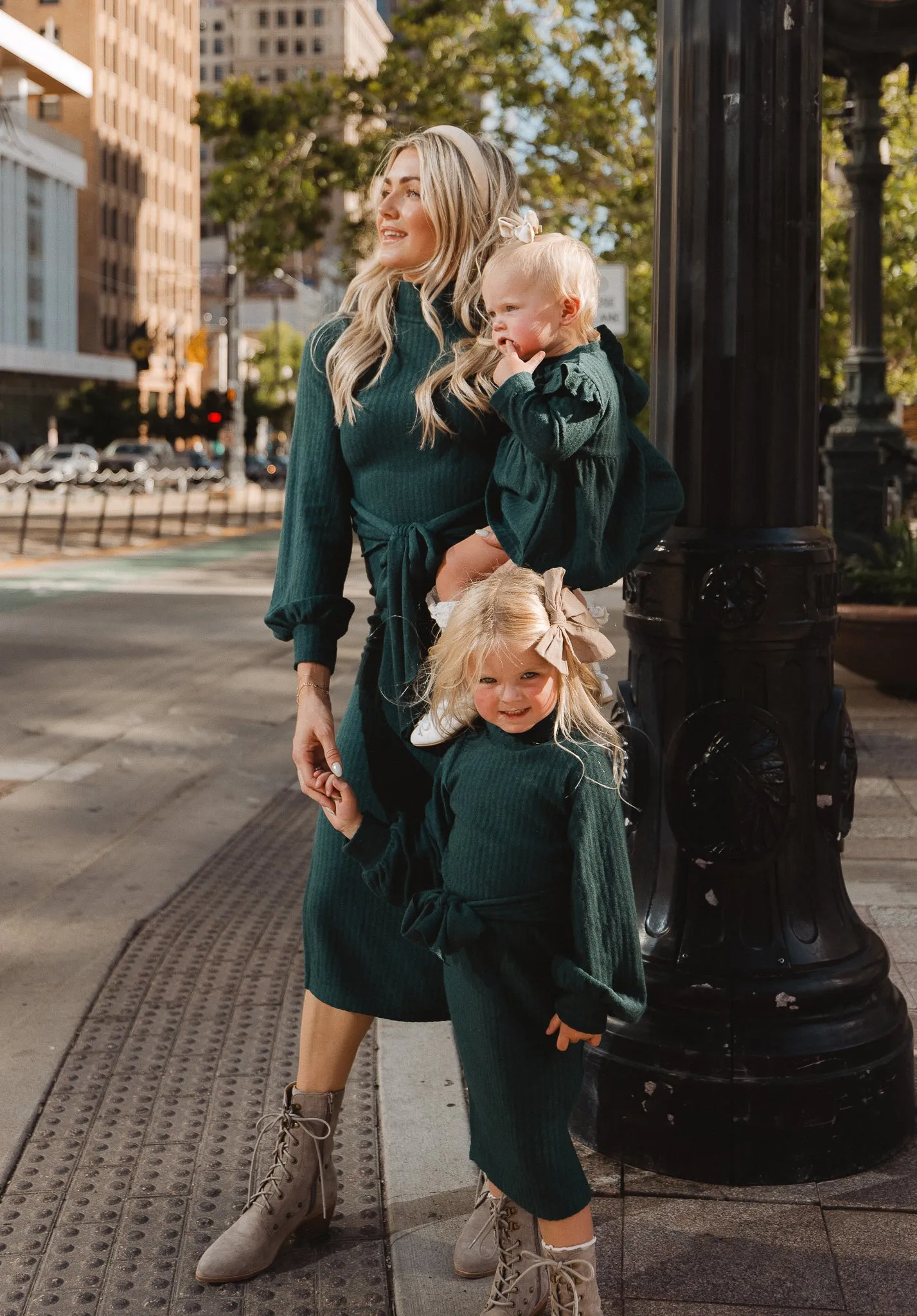 Baby Jensen Dress Set in Green - FINAL SALE