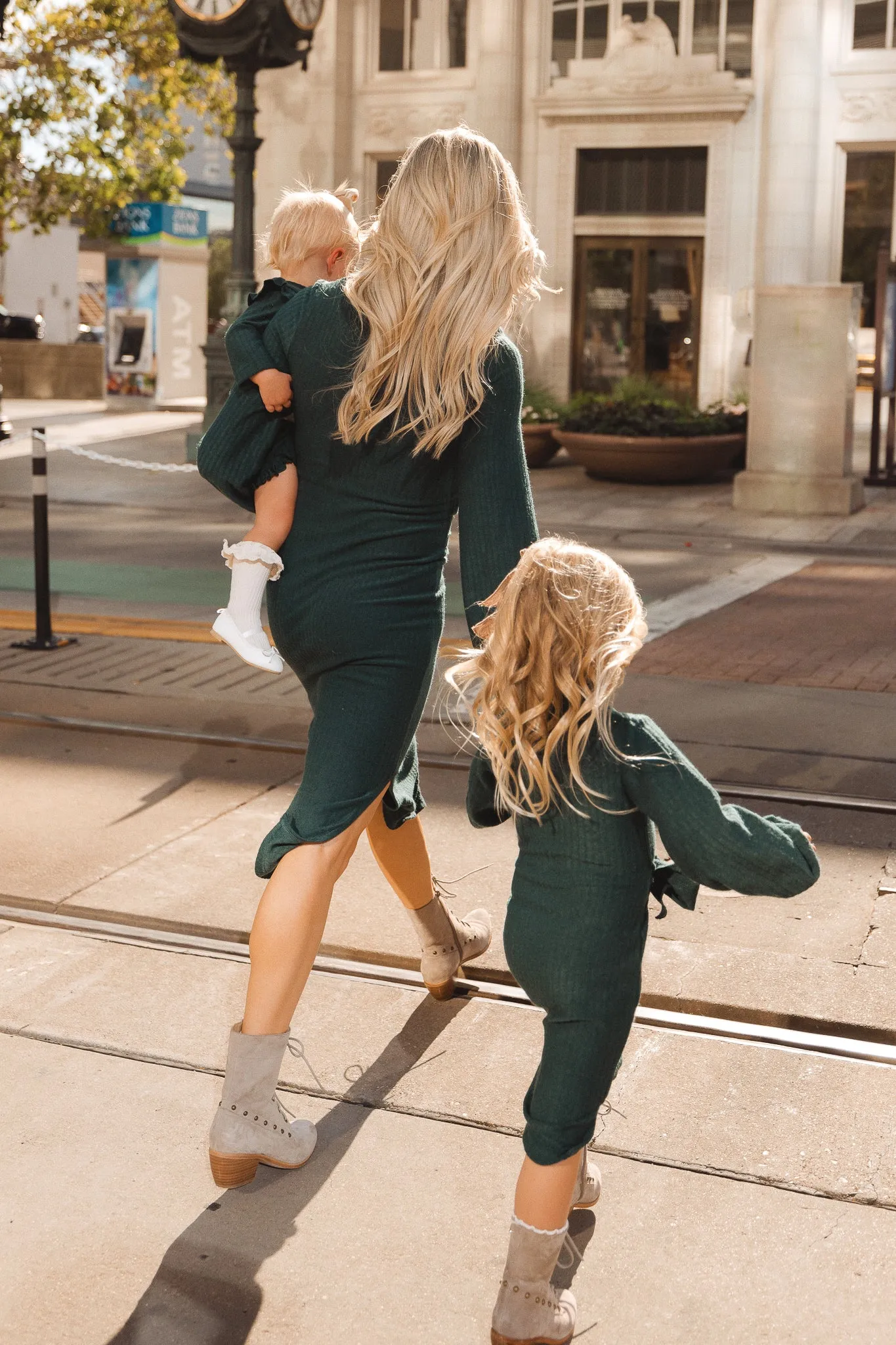 Baby Jensen Dress Set in Green - FINAL SALE