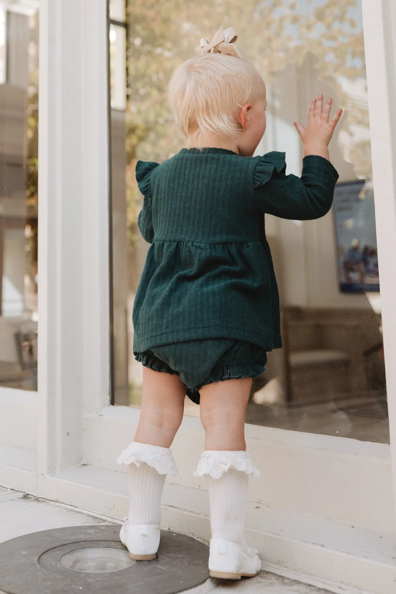 Baby Jensen Dress Set in Green - FINAL SALE