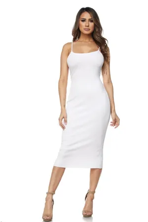 Basic Knit Spaghetti Strap Dress