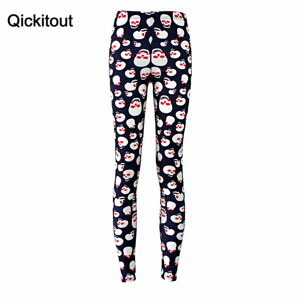 Black skull spirits Print Dark Leggings Women Legging Pants Leggings ladies sexy Death Skull design plus size Drop ship