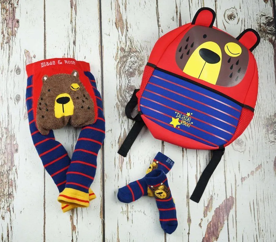 Blade and Rose Bear Leggings 小啡熊彈力嬰兒屁屁褲  (0-6m)