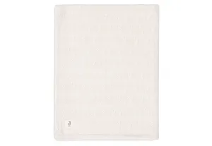 Blanket Cot 100x150cm Grain Knit - Oatmeal/Velvet