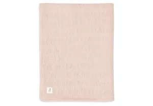 Blanket Cot 100x150cm Grain Knit - Wild Rose/Velvet
