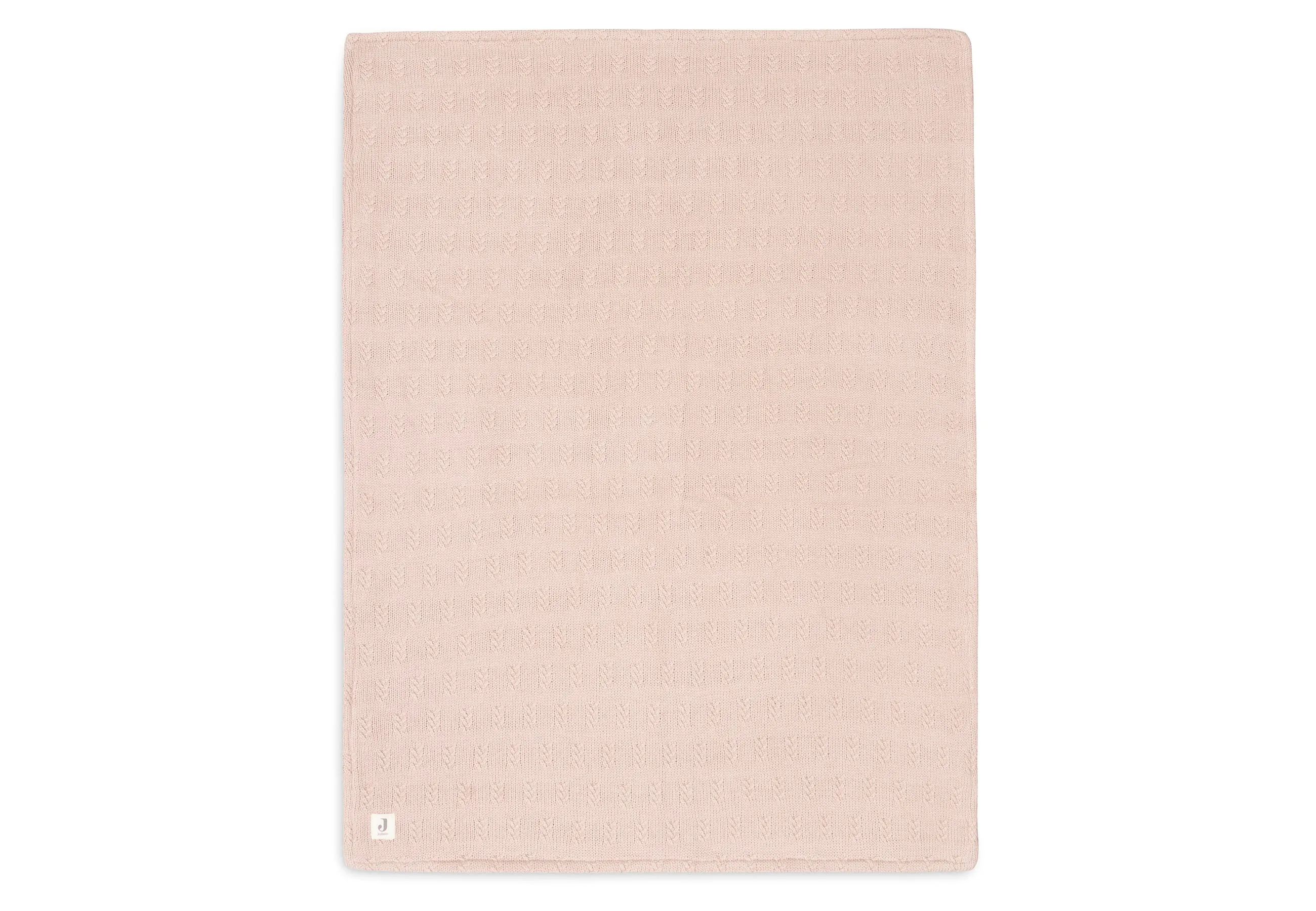 Blanket Cradle 75x100cm Grain Knit - Wild Rose/Velvet
