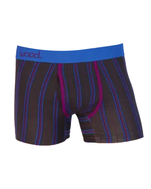 Boxer Brief w/ Fly in Triple Threat Stripe by Wood Underwear