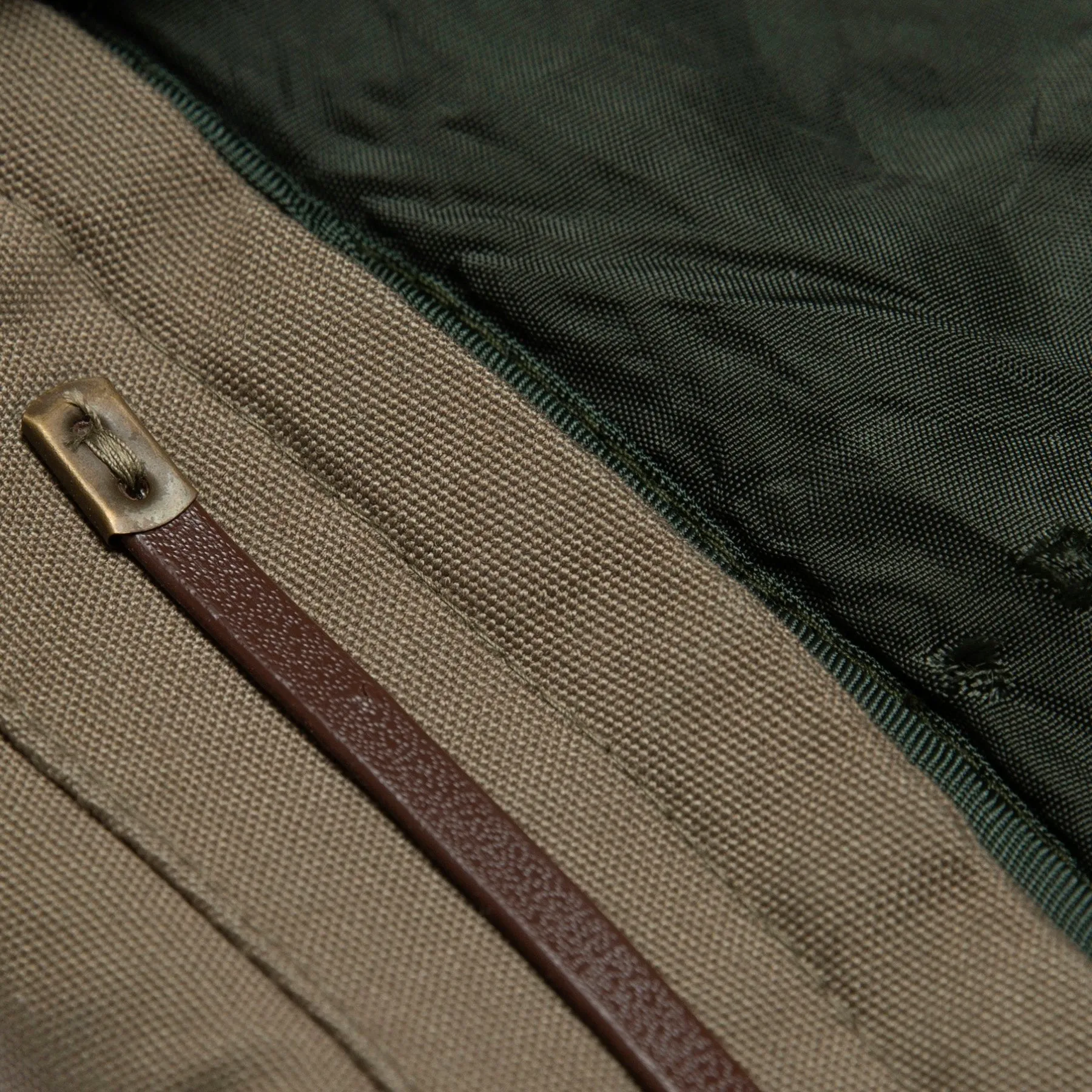 Canvas Weave Fleece Lined Field Coat
