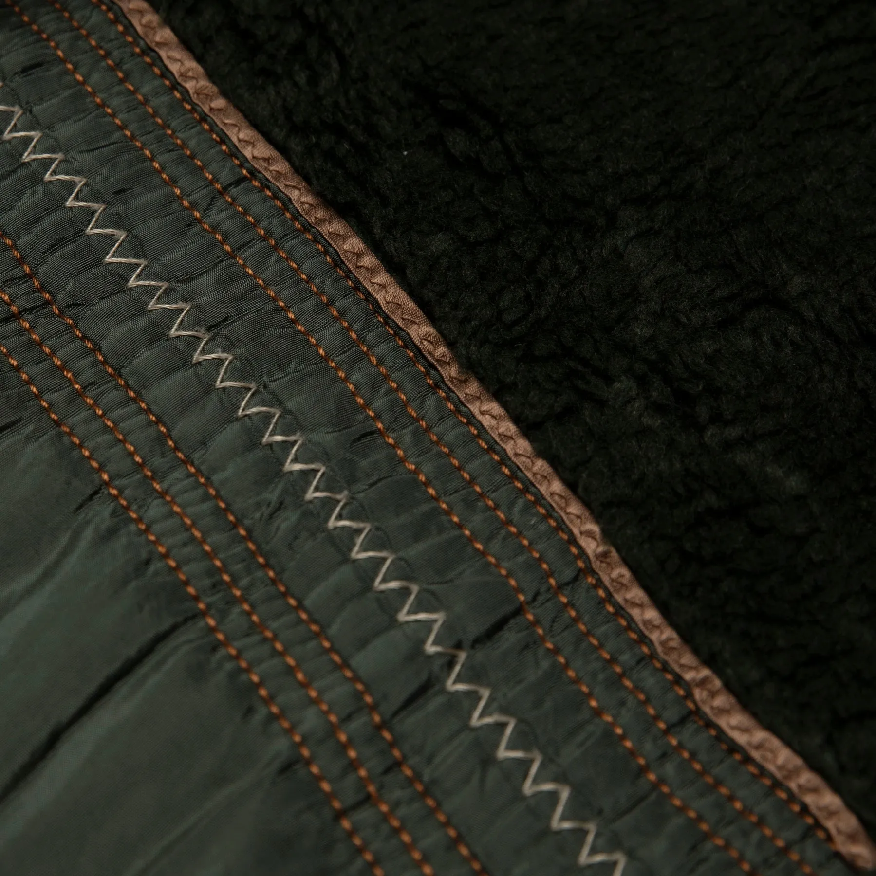 Canvas Weave Fleece Lined Field Coat
