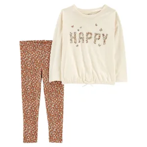 CARTER'S - Baby - Happy Tee & Leggings Set