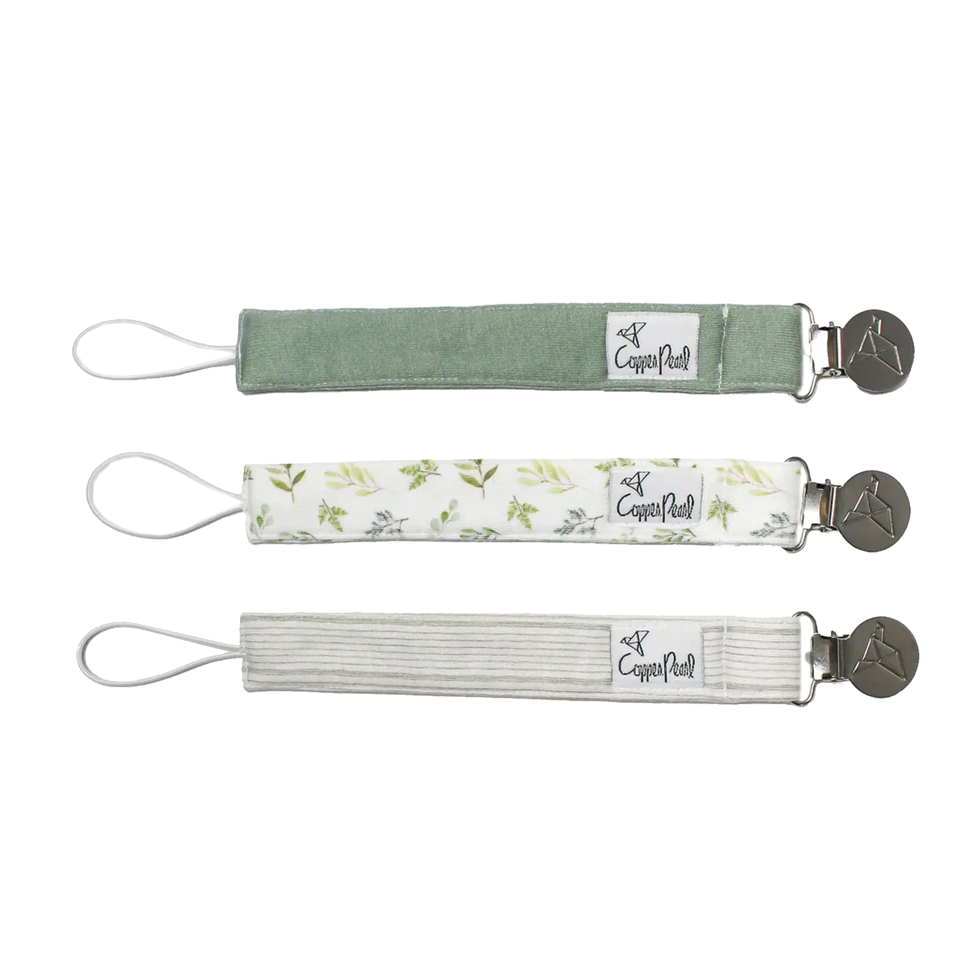 COPPER PEARL Pacifier Clips - Haven