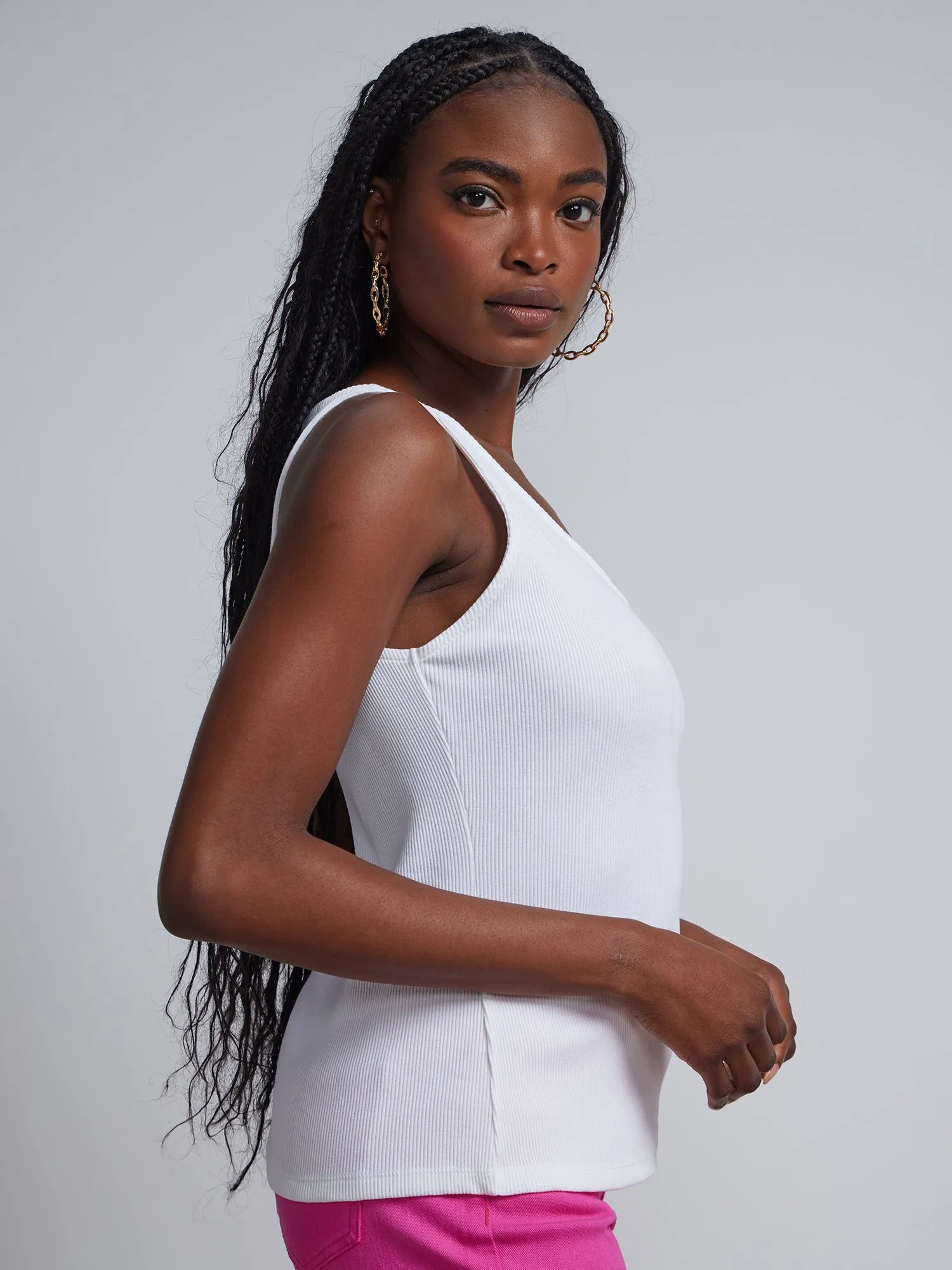 Cotton-Blend Tank Top