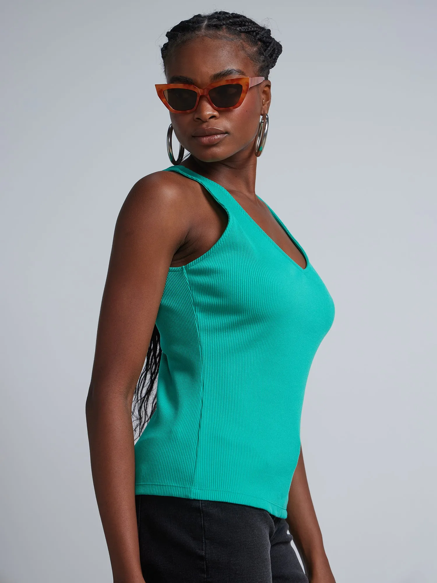 Cotton-Blend Tank Top