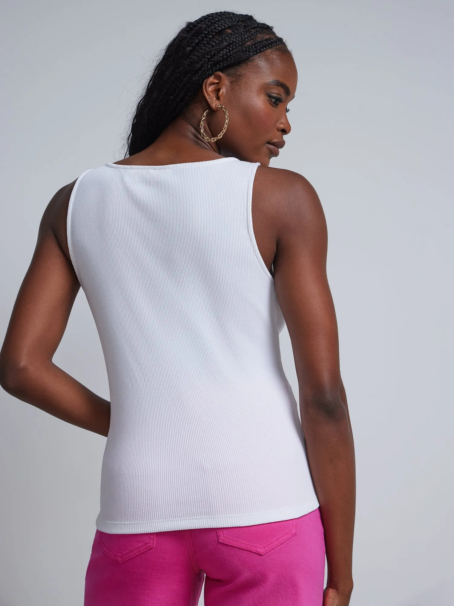 Cotton-Blend Tank Top