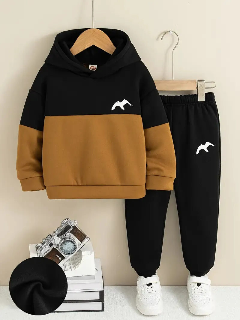 Cozy Colorblock Hoodie   Jogger Set