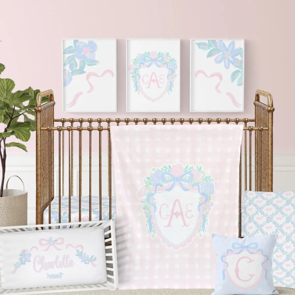 Create Your Own Crib Bedding Set | Preppy Heirloom