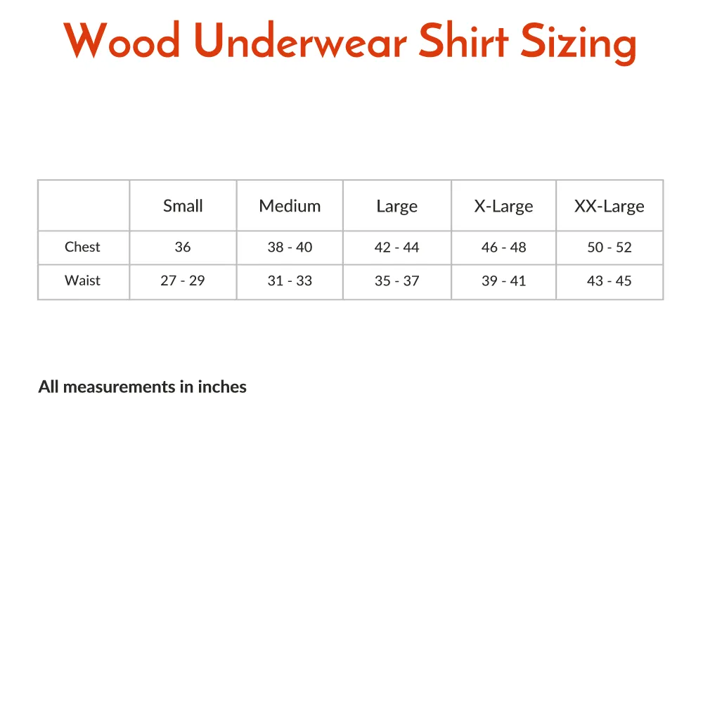Crew Neck Undershirt in Charcoal Heather (Size X-Large) by Wood Underwear