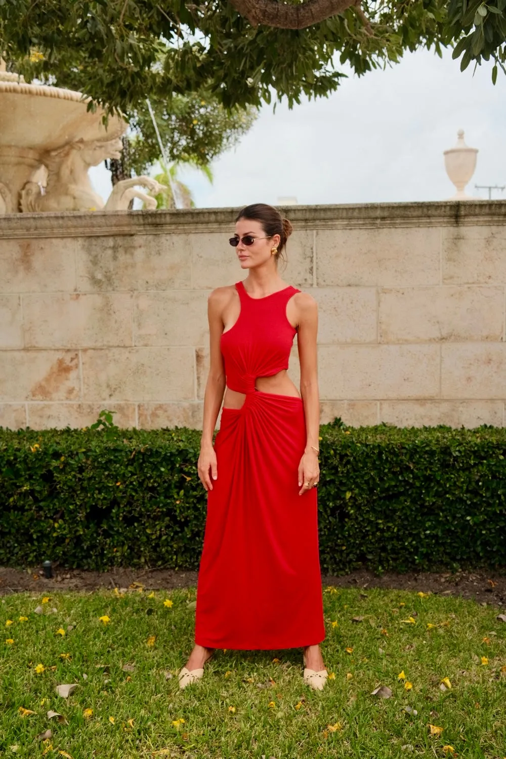 Cutout Twist Dress
