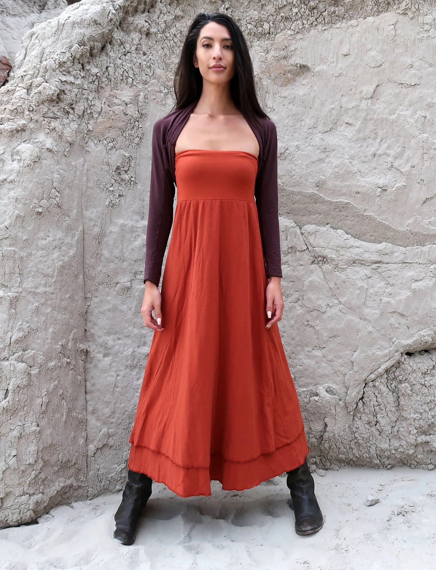 Double Layer Simplicity Long Skirt