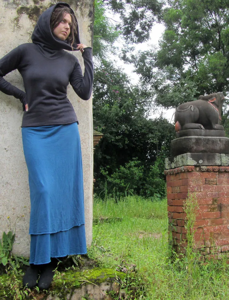 Double Layer Simplicity Long Skirt