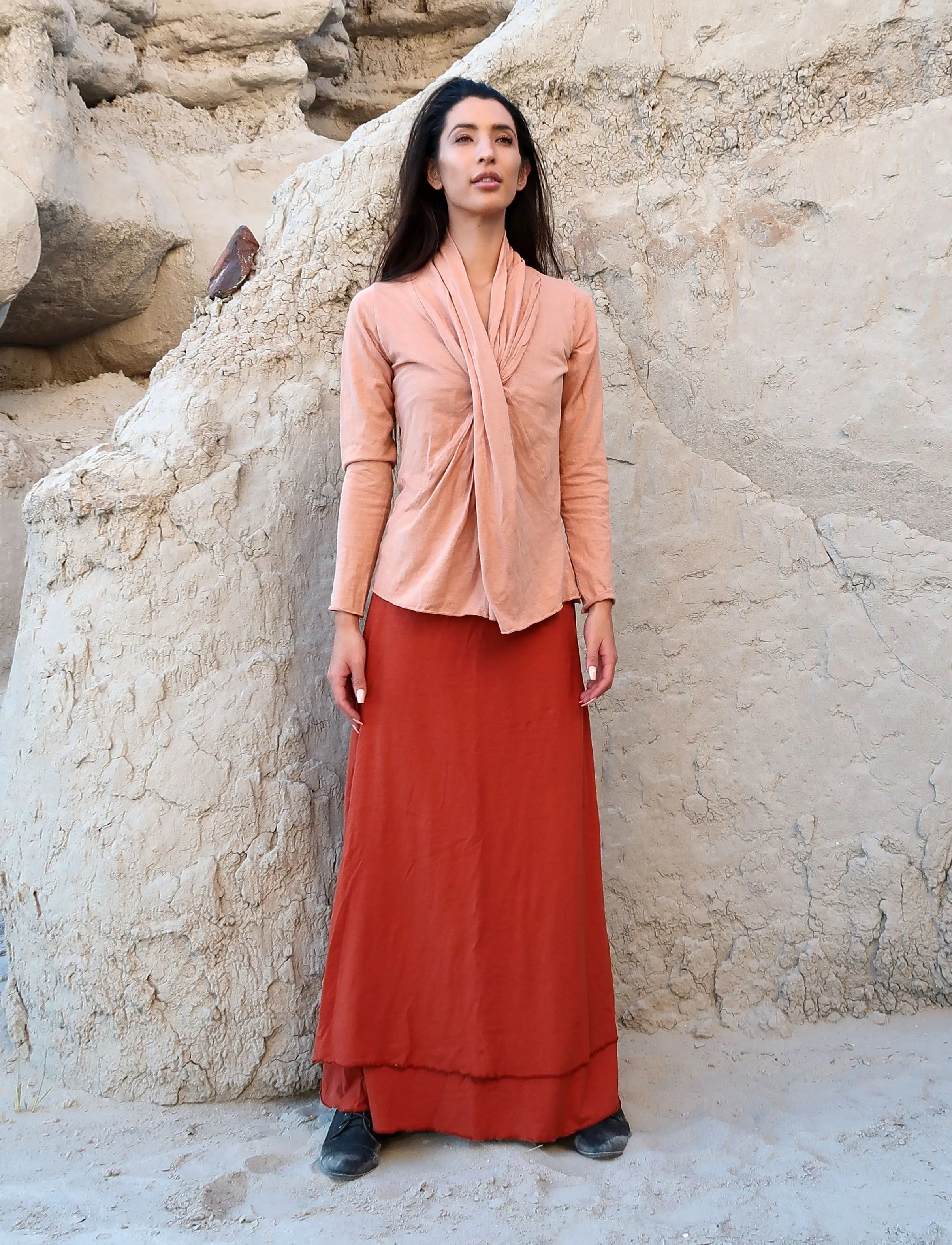 Double Layer Simplicity Long Skirt