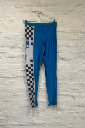 Electric Blue Champion Leggings - Vintage/Used