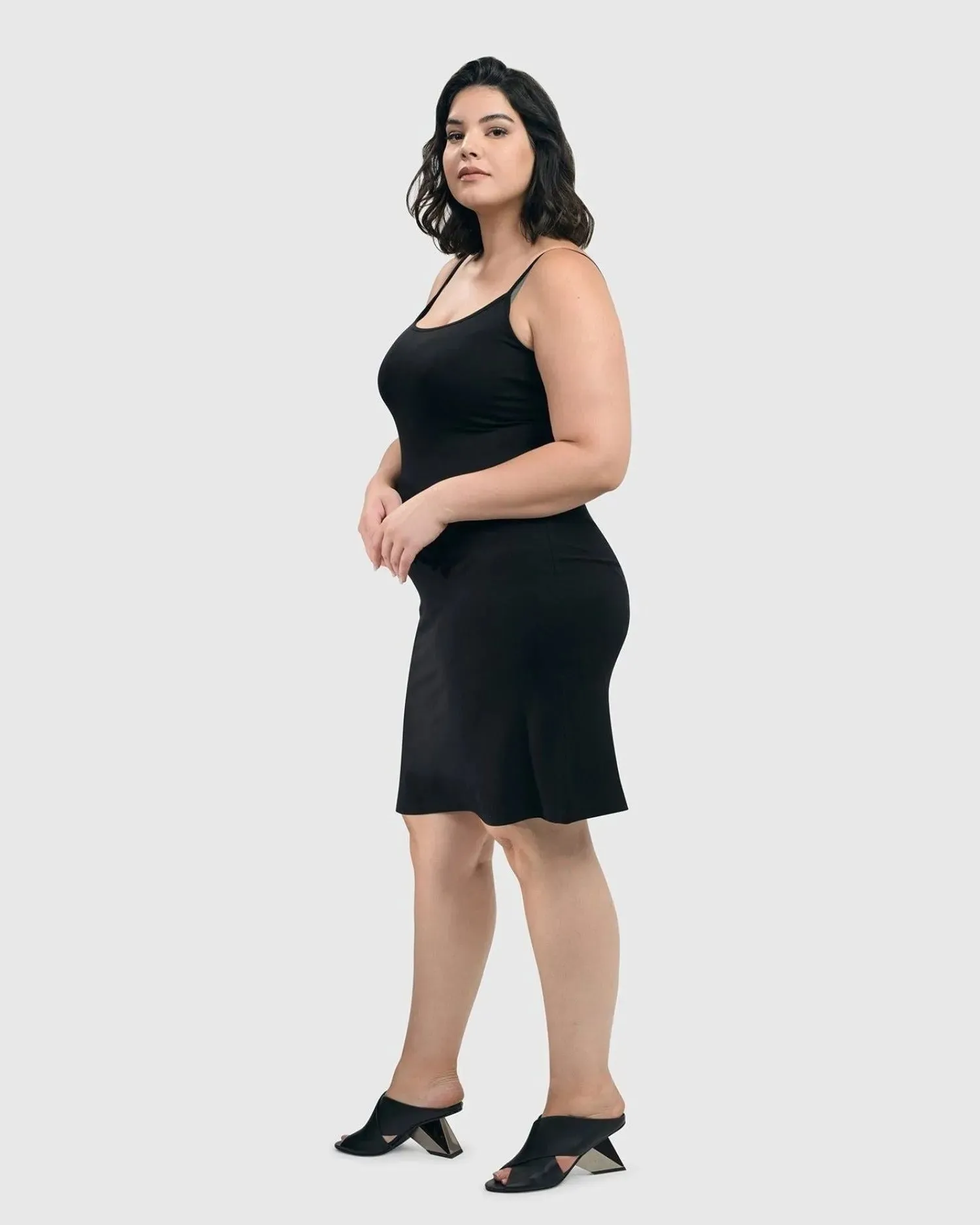 Essential Slip Dress, Black