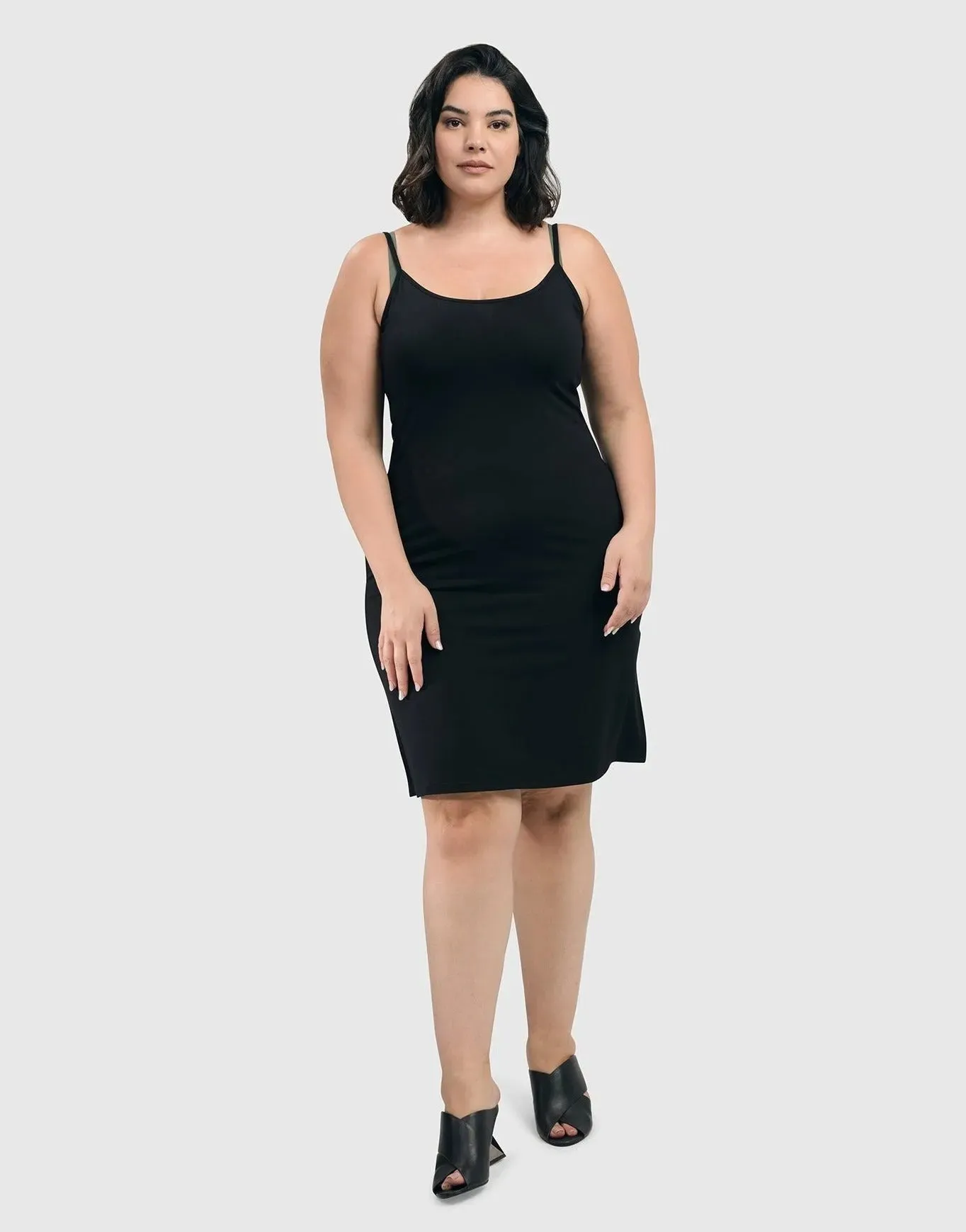 Essential Slip Dress, Black