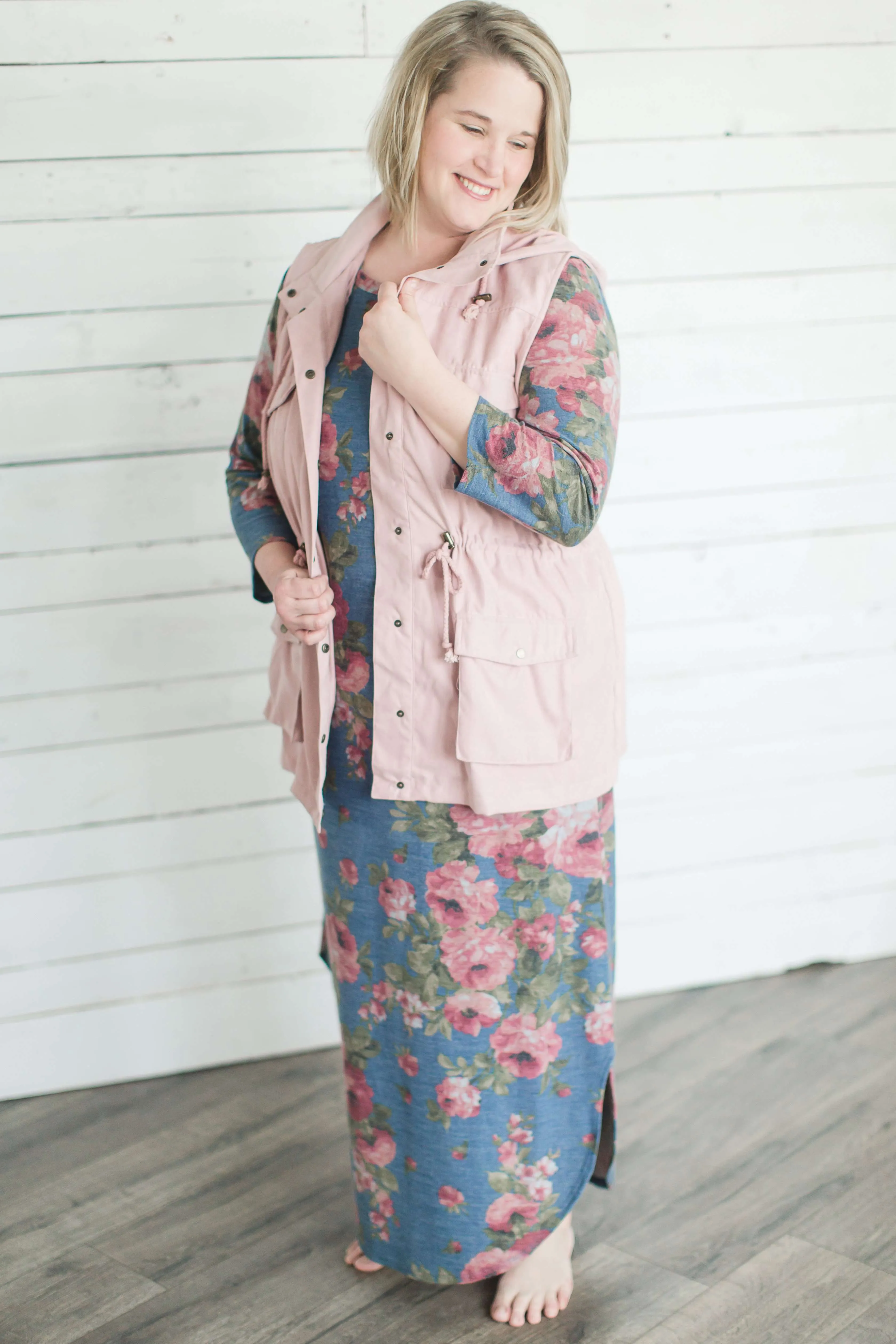 Floral Knit Maxi Dress