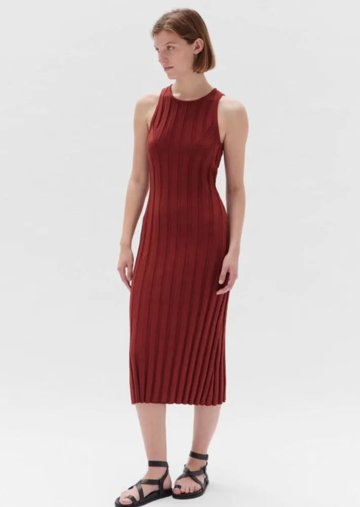 Florence Midi Knit Dress Sumac