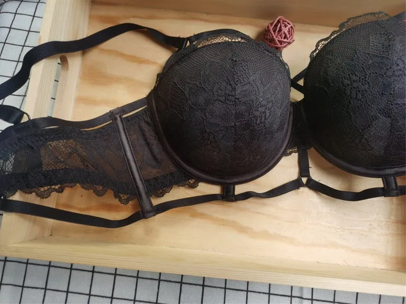 French Lace Hollow Out Lingerie Set
