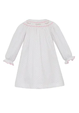 Geometric L/S Bishop Dress