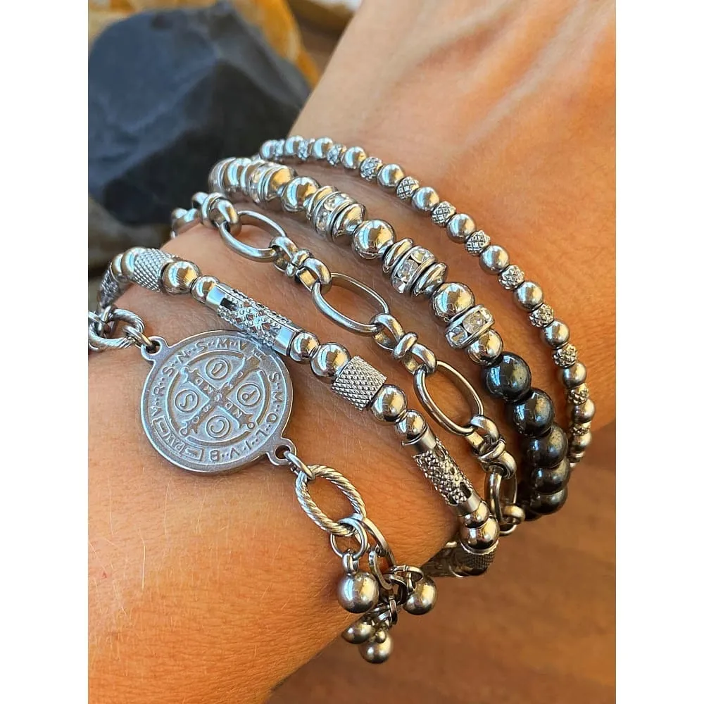 GUNMETAL CHIC BRACELET