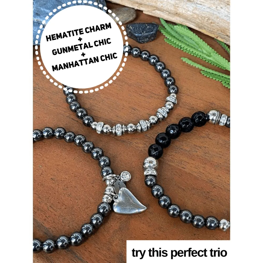 GUNMETAL CHIC BRACELET