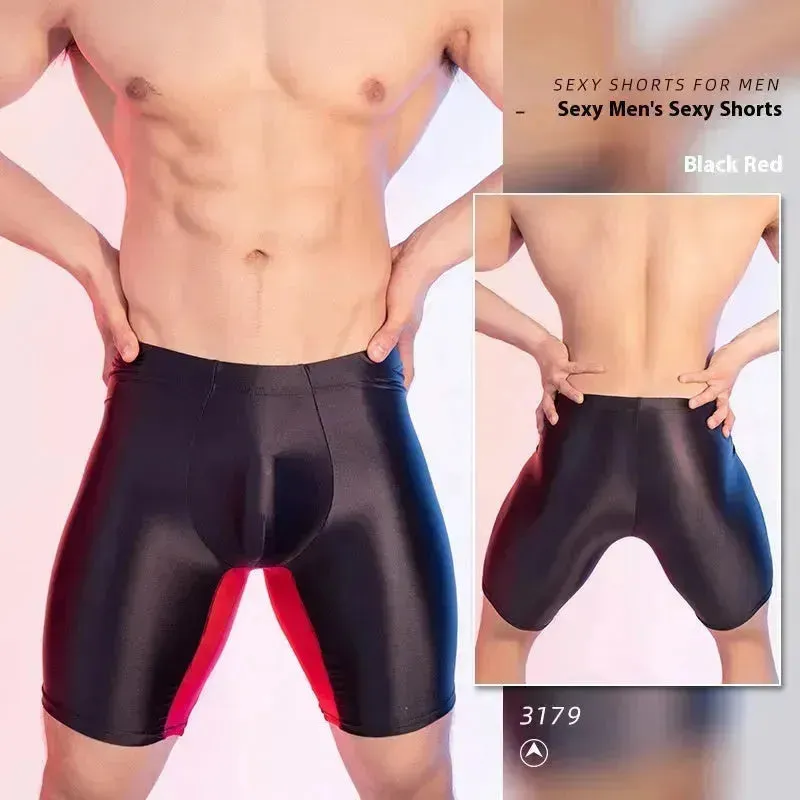 High Elasticity Glossy Ice Silk Sexy Fitness Shaping Leggings