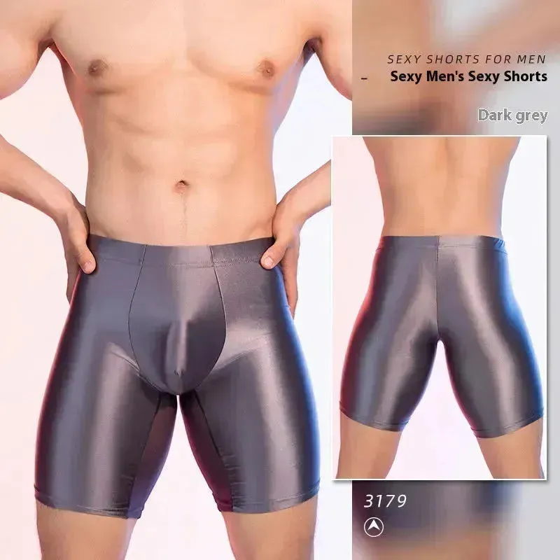 High Elasticity Glossy Ice Silk Sexy Fitness Shaping Leggings
