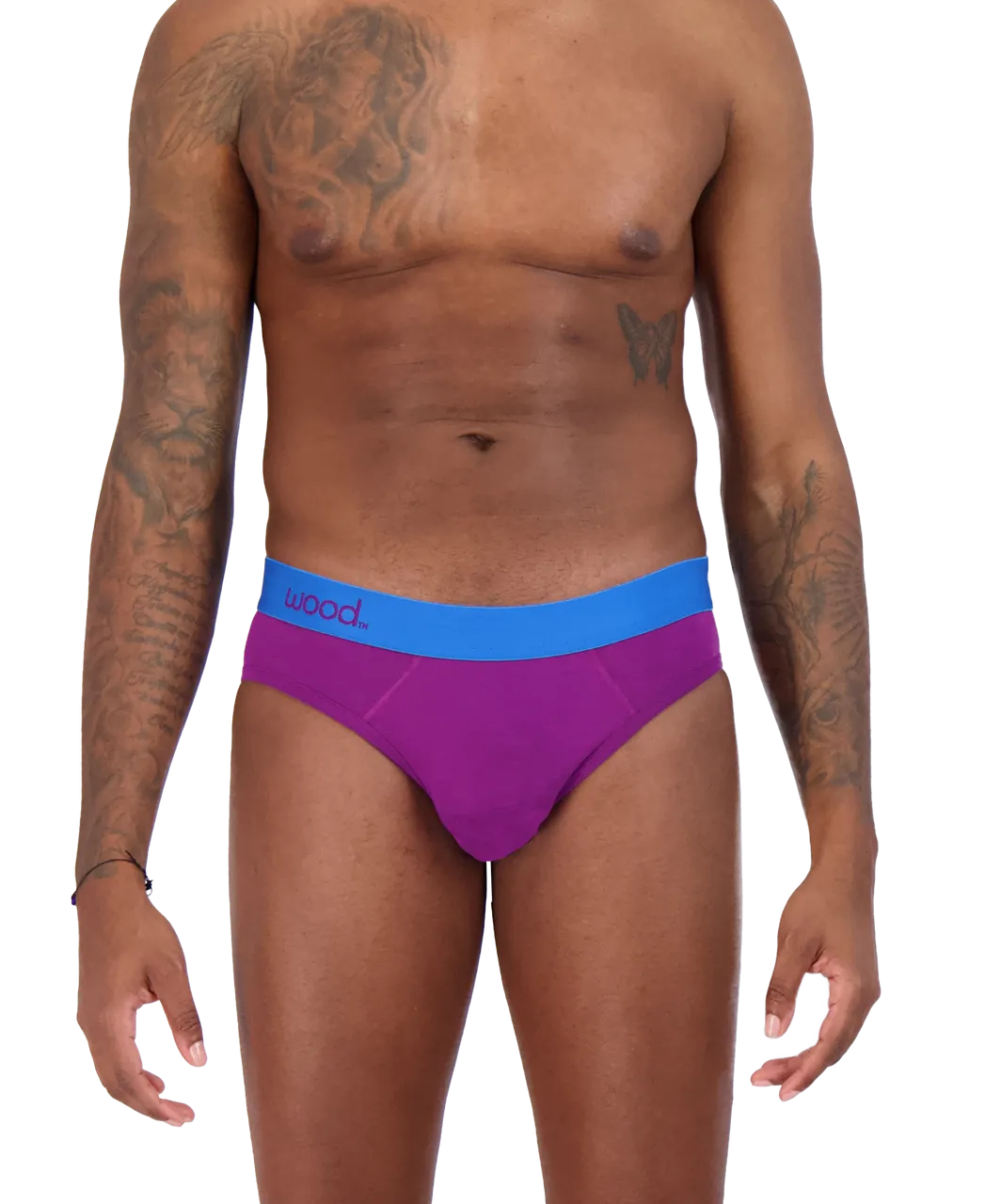 Hip Brief in Grape by Wood Underwear