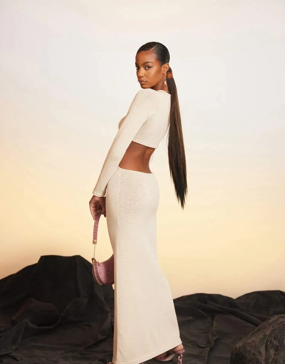 Jana Knit Dress - Off White