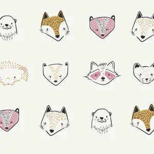 Knit Animal Faces Sweet