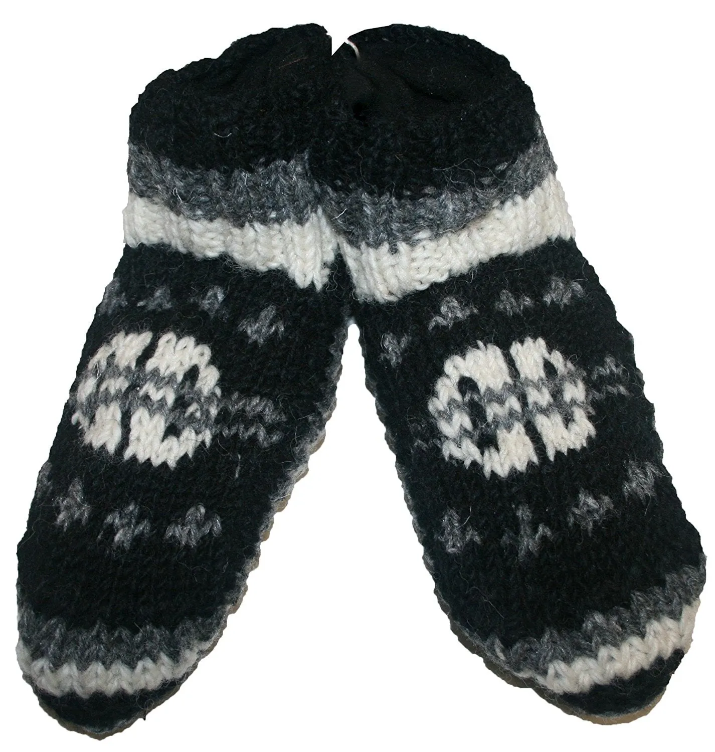 Knit Fleece Lined Winter Socks Booties