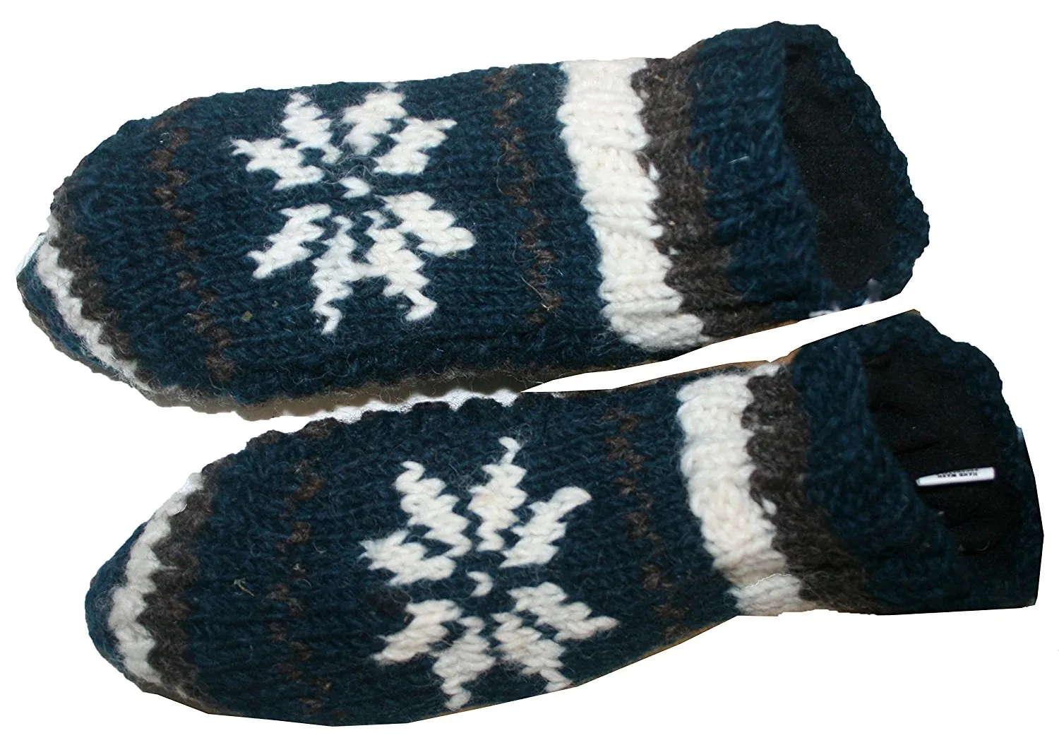 Knit Fleece Lined Winter Socks Booties
