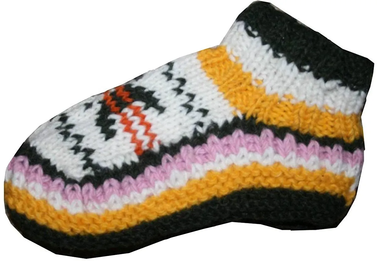 Knit Fleece Lined Winter Socks Booties