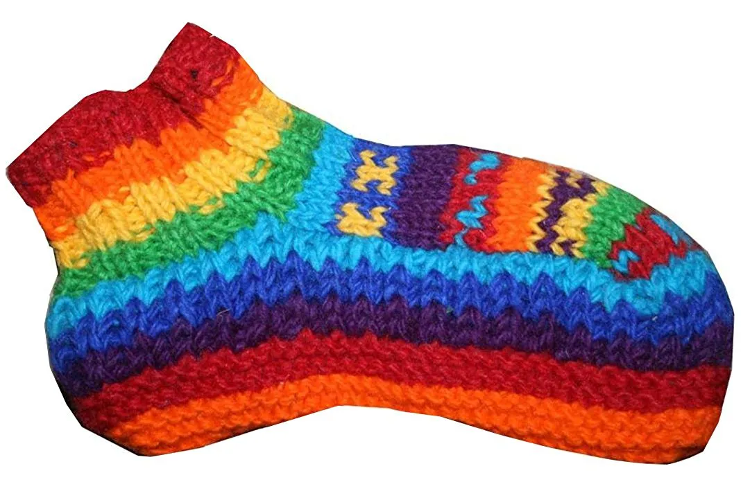 Knit Fleece Lined Winter Socks Booties